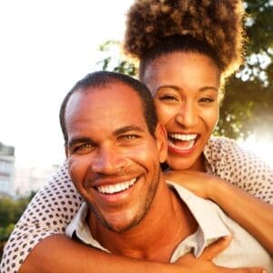 dentist in northampton | couple smiling