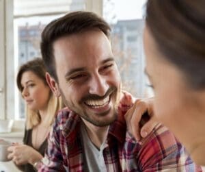 man smiling