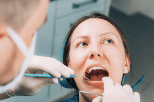 dentist treating patient