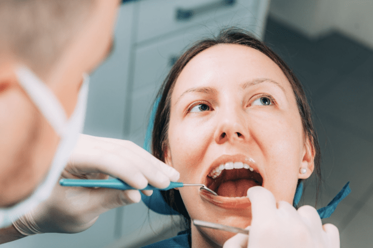 dentist treating patient