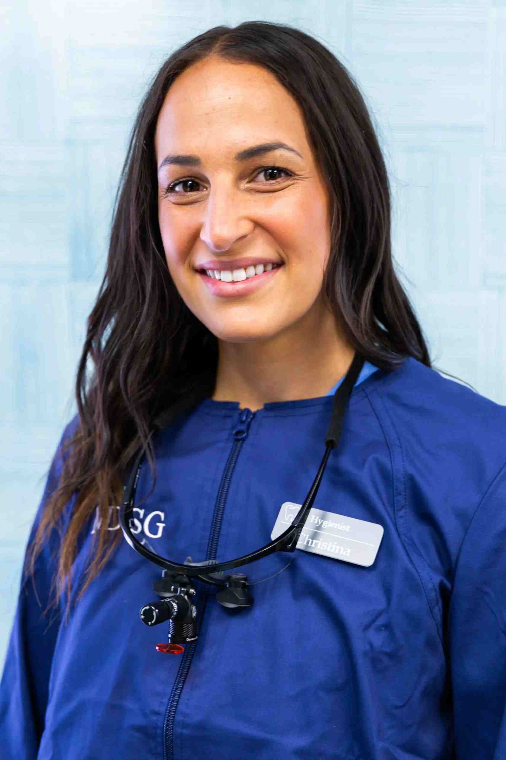 Dental hygienist Christina